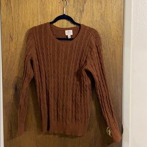 Brown knitted sweater
